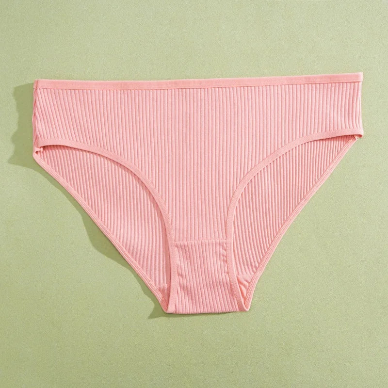 Cotton Briefs – Soft Striped Low Rise Underwear for Women