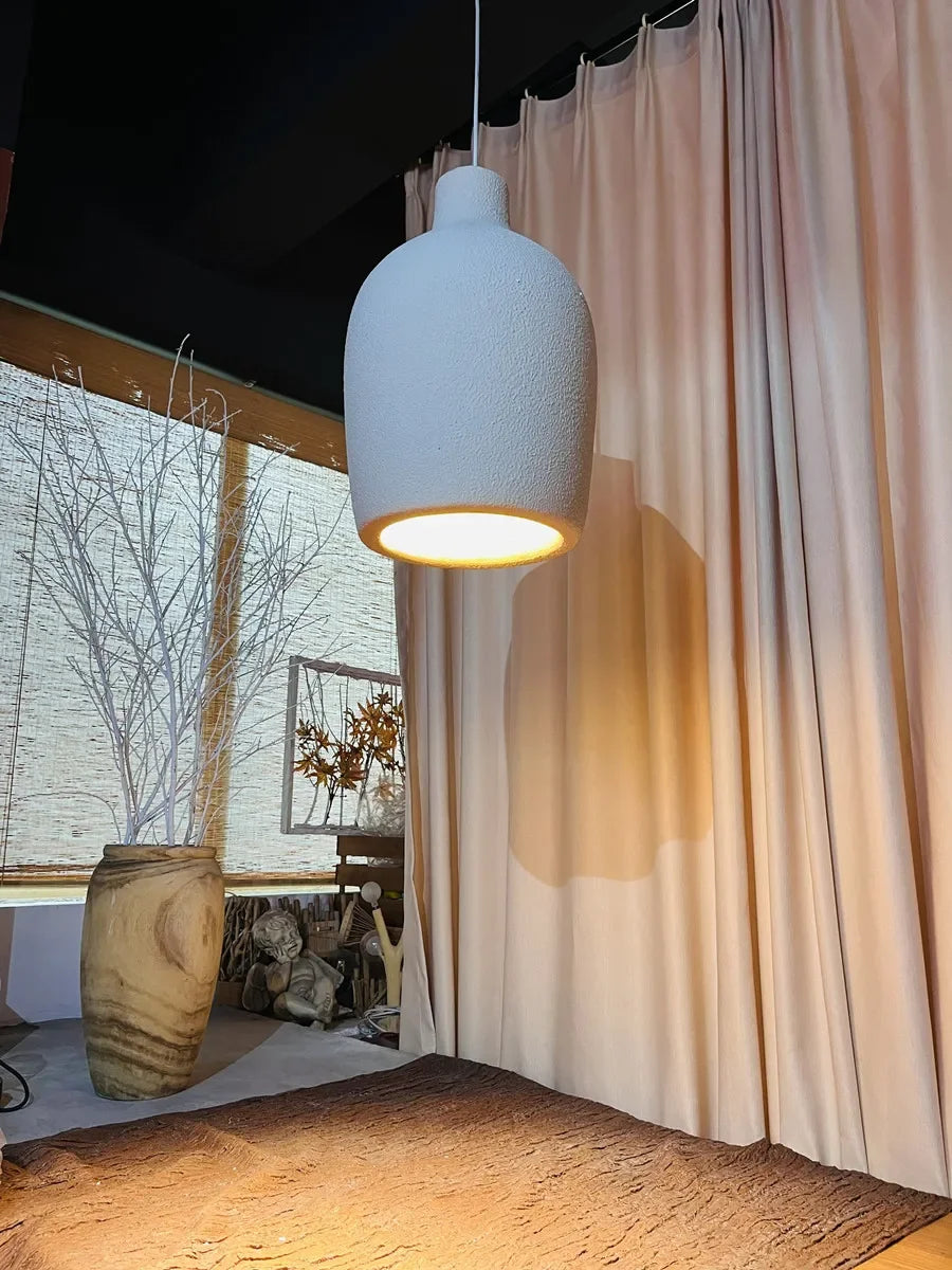 Wabi Sabi LED Chandelier – Modern Minimalist Pendant Light for Dining Room