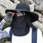 Adjustable Sun Protection Fishing Hat – Breathable Foldable Cap for Outdoor Hiking