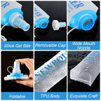 Collapsible Silicone Water Bottle – Portable Hydration for Outdoor Sports