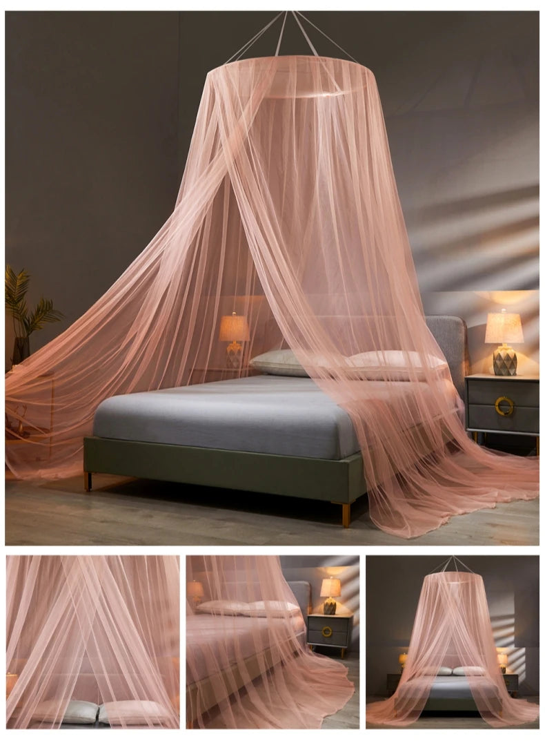 Elegant Mesh Mosquito Net – Double Bed Canopy for Home Bedroom Protection