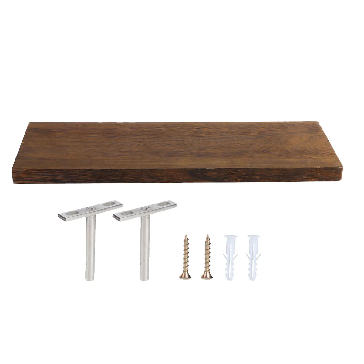 Wall Mounted Floating Wood Shelf – Single Layer Display for Home Decor