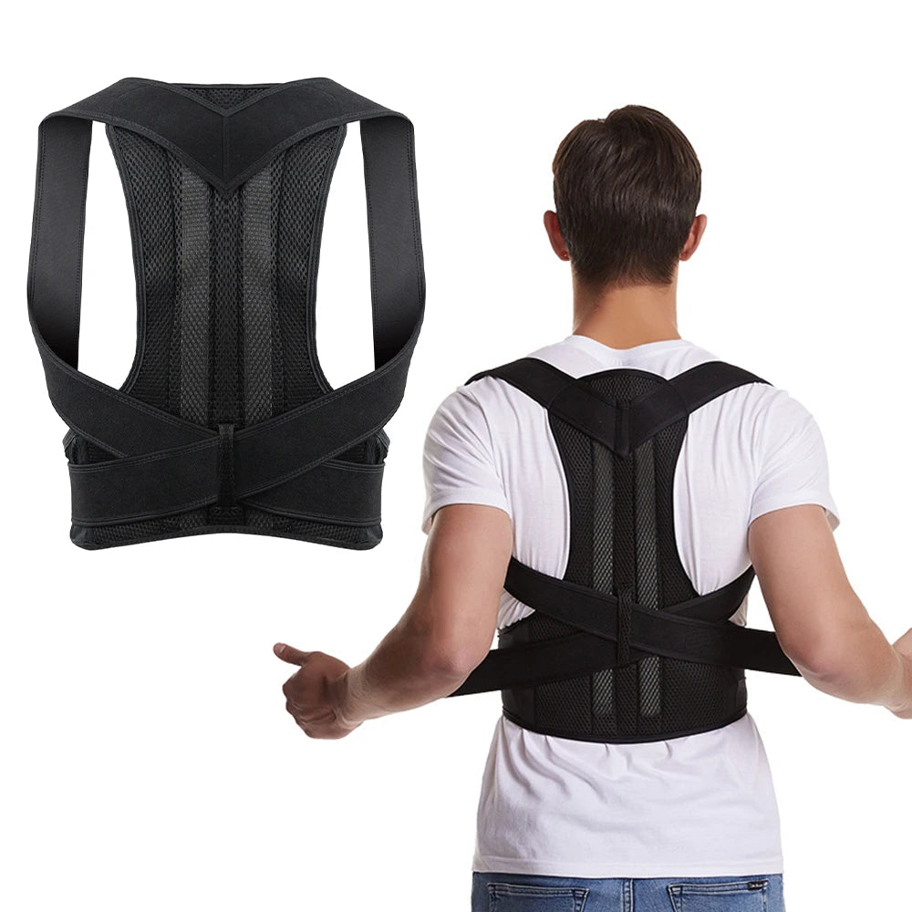 Adjustable Back Posture Corrector – Lumbar Support Belt for Men and Women