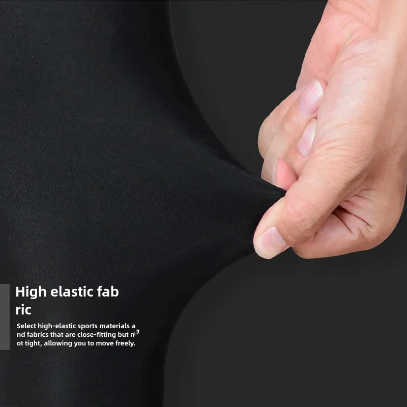 Men Compression Training Shorts – Elastic Gym Leggings for Bodybuilding Workout