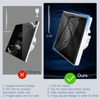 WiFi Smart Glass Curtain Switch – Touch Control for Roller Blind Automation