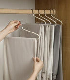 Non-Slip Metal Trouser Hangers – Open Ended Space Saving Rack for Wardrobe