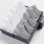 Cotton Ankle Socks – Breathable Solid Color Footwear for Sports and Gym