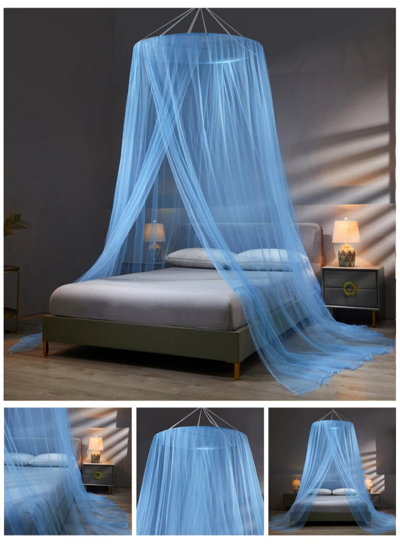 Elegant Mesh Mosquito Net – Double Bed Canopy for Home Bedroom Protection