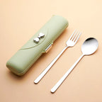 Stainless Steel Cutlery Set – Portable Flatware for Camping and Picnics
