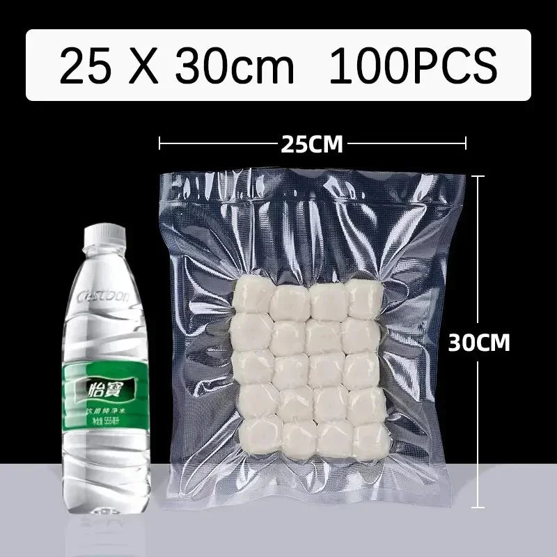 Heavy Duty Vacuum Sealer Bags – 100 Quart Size for Food Storage and Sous Vide