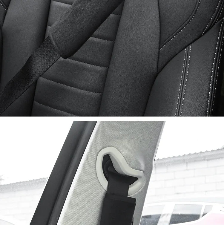 Adjustable Car Seat Belt Covers – Soft Shoulder Strap Pads for Driving Comfort