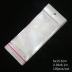 Self-Sealing Cellophane Bags – Transparent Adhesive Packaging for Gifts and Treats
