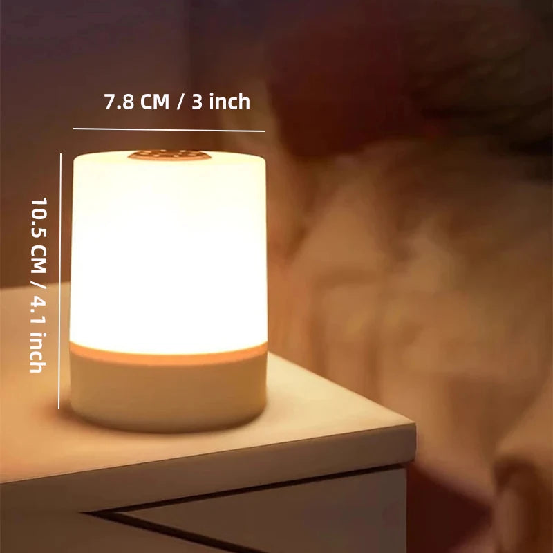 Dimmable Touch Night Lamp – USB Bedside Light for Kids Bedroom Decor