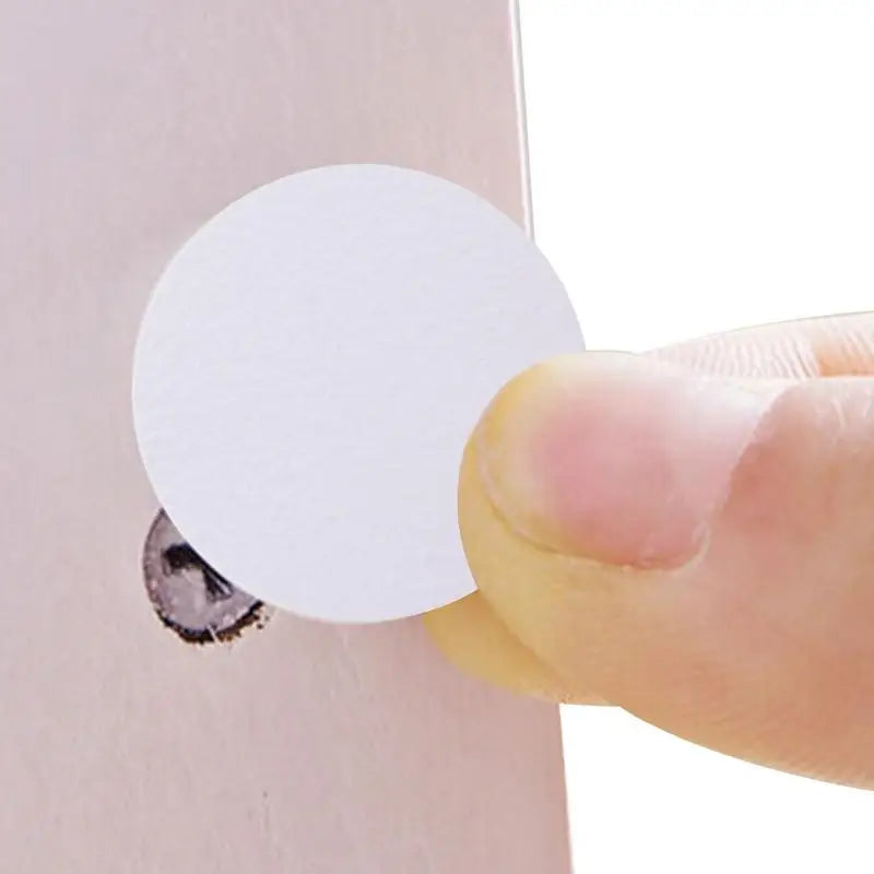 Adhesive Screw Cover Stickers – Black White Gray Plastic for Cabinet Decor