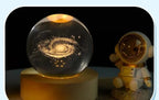 Galaxy Crystal Sphere Night Light – Clear Glass Globe for Home Decor