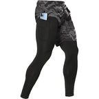 2-in-1 Men's Athletic Pants – Training Trousers for Gym Fitness Running