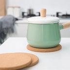 Round Cork Pot Holder – Heat Resistant Trivet Mat for Kitchen Worktop Protection