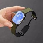 Leather Silicone Hybrid Strap – Breathable Magnetic Band for Huawei Watch Fit
