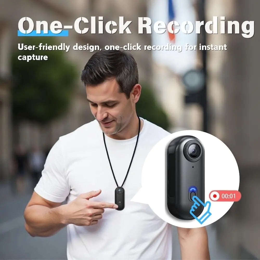 4K Mini Vlog Camera – Portable Wireless Action Cam for Travel Photography