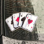 Reflective Poker Monster Car Sticker – Personality Decal for Auto Exterior