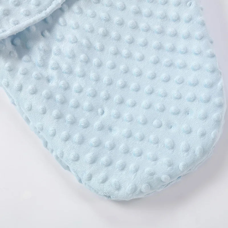 Velvet Baby Sleeping Bag – Hooded Anti-kick Swaddle for Newborn Sleep