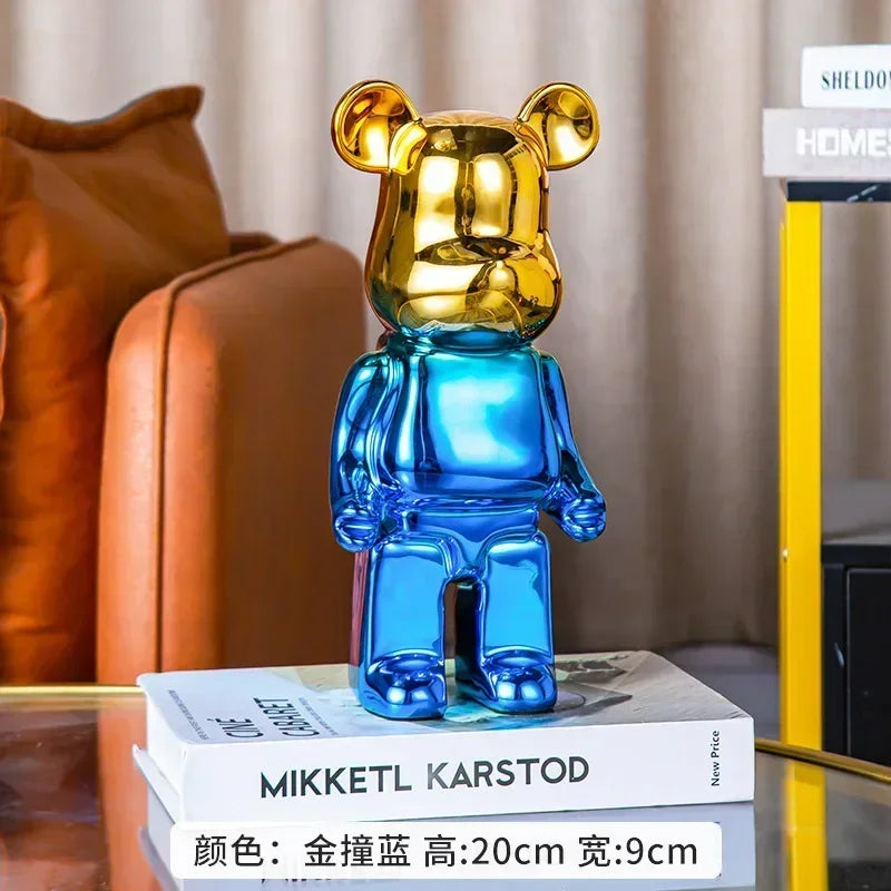 Ceramic Bear Figurine – Aesthetic Luxury Sculpture for Modern Home Decor