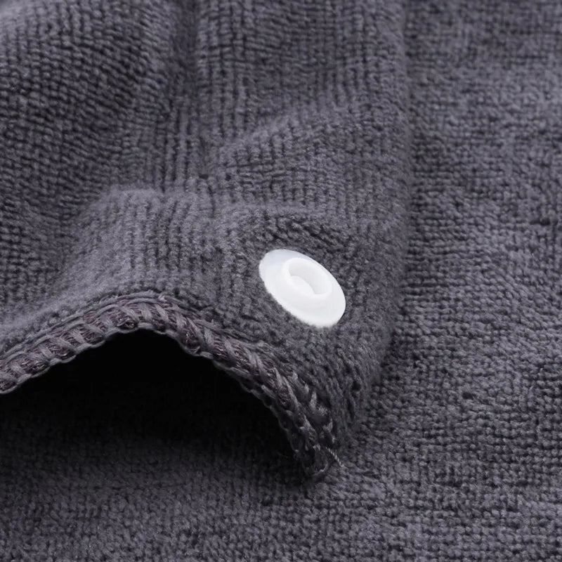 Wearable Polyester Bath Towel with Pocket – Soft Absorbent Wrap for Gym Beach