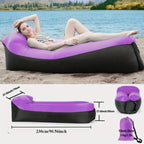 Portable Inflatable Camping Sofa – Folding Air Lounger for Outdoor Travel