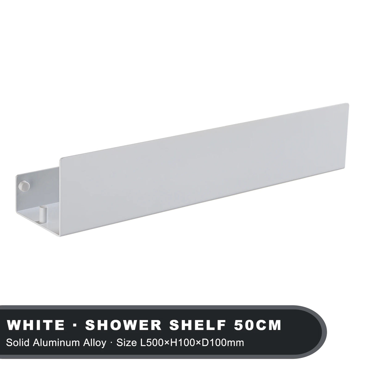 Aluminum Bathroom Shelf – Wall Mounted Storage Rack for Shower and Kitchen