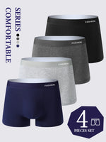 Soft Cotton Boxer Briefs – Breathable Elastic Underwear for Daily Comfort