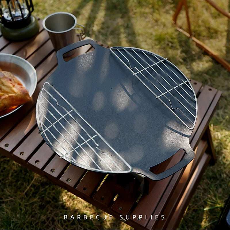 Stainless Steel Barbecue Steam Rack – Anti-Scorching Grill for Outdoor Camping