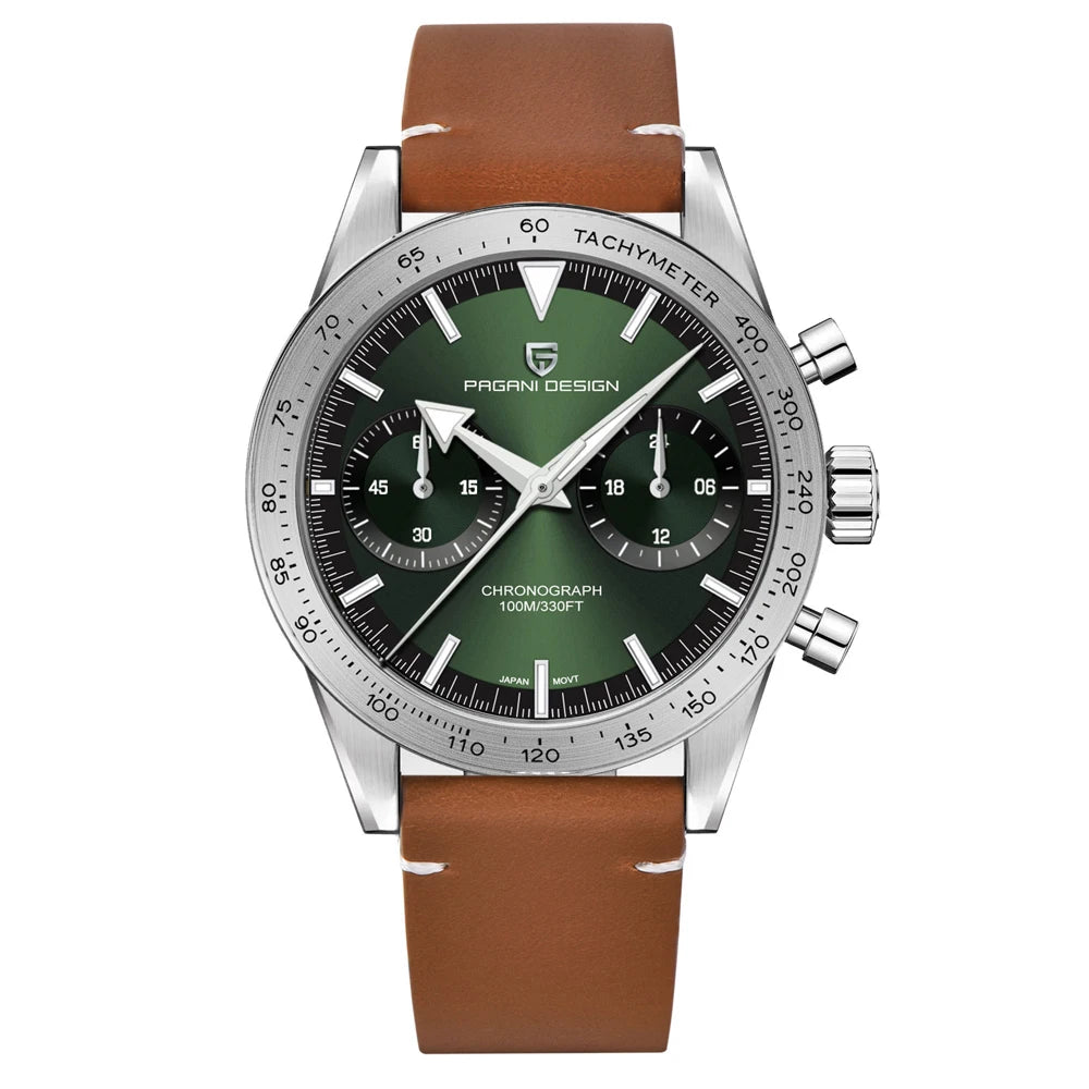 Pagani Design Moon Chronograph – Retro Sports Quartz Watch for Men