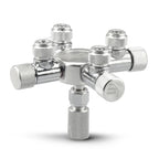 CO2 Splitter Regulator – 2-Way Needle Valve for Aquarium Tank Systems