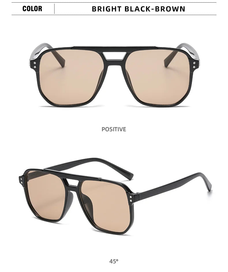 Vintage Square Mirror Sunglasses – Retro Fashion Eyewear for Women