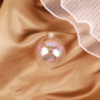 Clear Glitter Ball Cake Toppers – 3-Size Decorative Orbs for Party Events