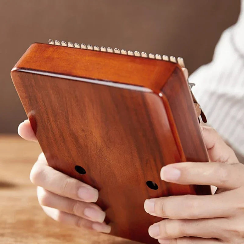 17-Key Beech Kalimba – Solid Wood Thumb Piano for Kids Musical Gift