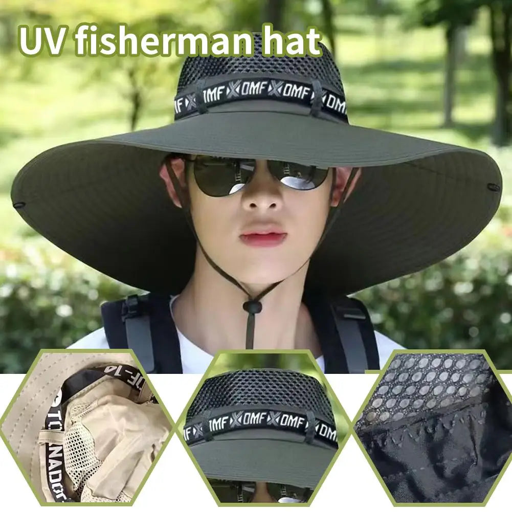 Breathable Mesh Sun Hat – Unisex UV Protection for Fishing and Hiking