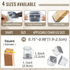 Silicone Chair Leg Floor Protectors – Scratch-Resistant Covers for Hardwood