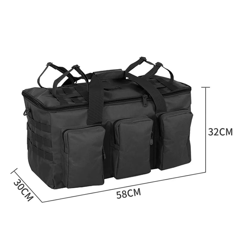 55L Tactical Duffel Backpack – Large Men's Bag for Hiking Travel and Gym