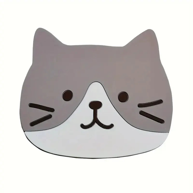 Silicone Cat Cup Coaster – Anti-Slip Heat Resistant Mat for Dining Table
