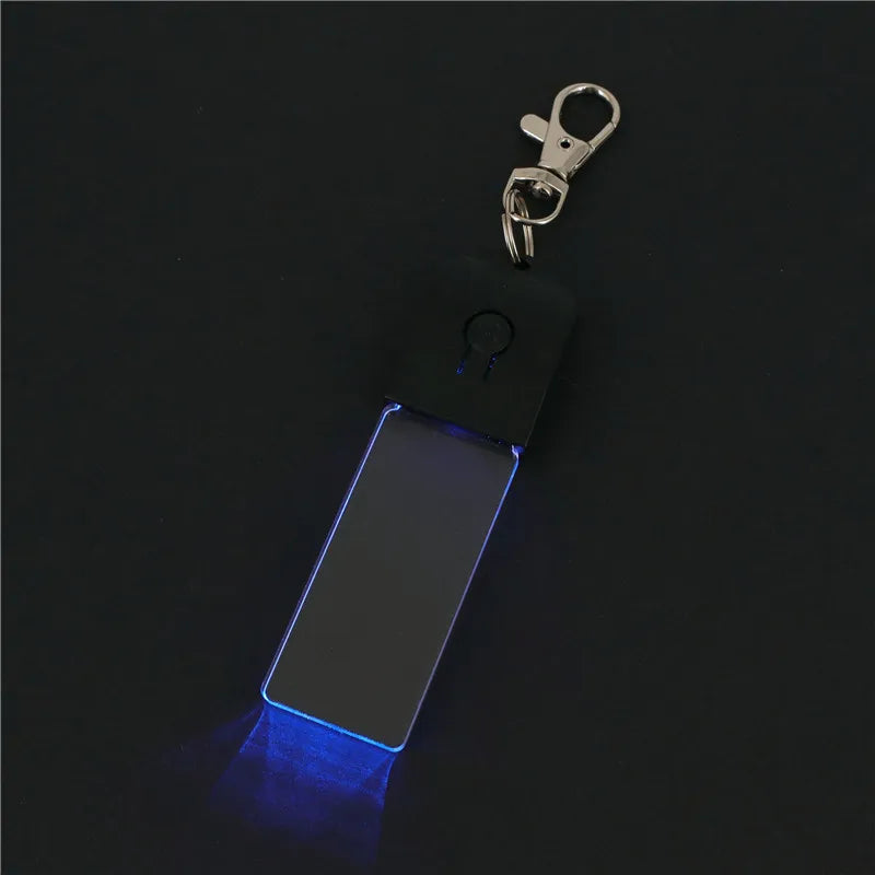 Acrylic LED Keychain – RGB Light Up Key Pendant for DIY Wedding Decor Gifts