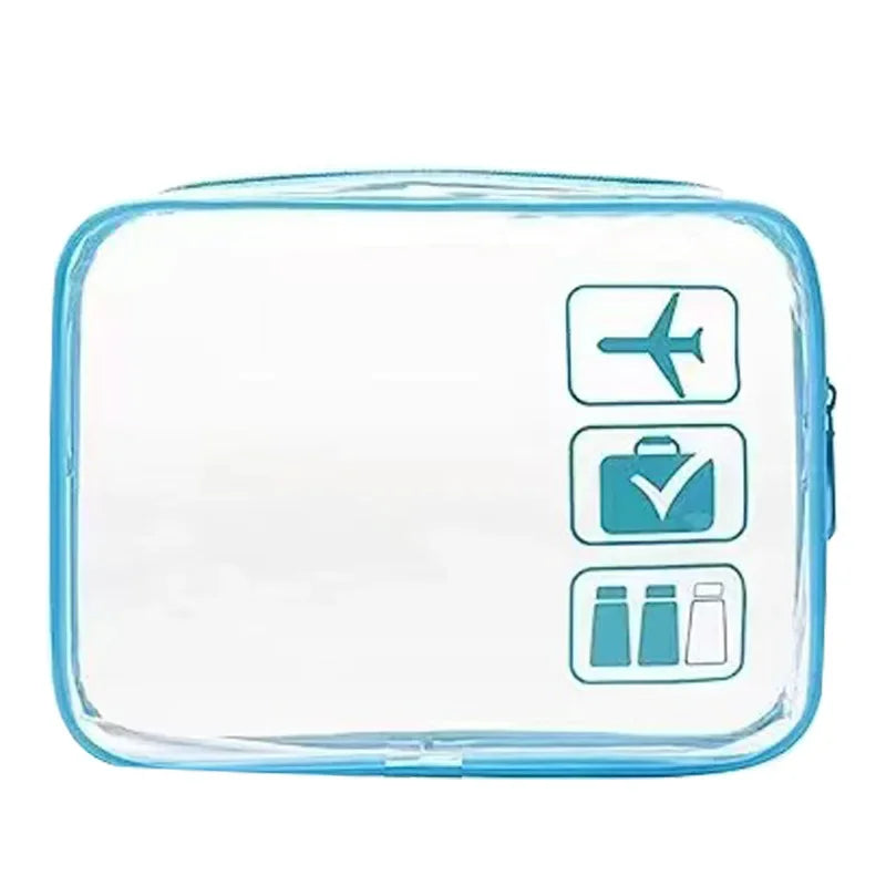 Transparent PVC Travel Toiletry Bag – Waterproof Cosmetic Organizer for Packing