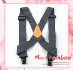 Elastic X-Type Suspenders – Adjustable Wide Braces for Men's Work and Formal
