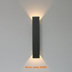 Modern LED Wall Lamp – Waterproof Aluminum Fixture for Outdoor Lighting