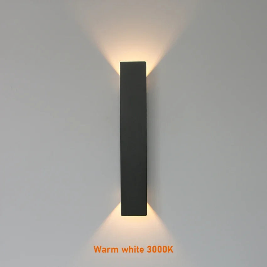 Modern LED Wall Lamp – Waterproof Aluminum Fixture for Outdoor Lighting