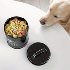Metal Pet Treat Container – Airtight Food Storage Jar for Dogs and Cats