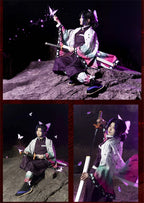 Kochou Shinobu Kimono Uniform Set – Kids Demon Slayer Cosplay for Halloween