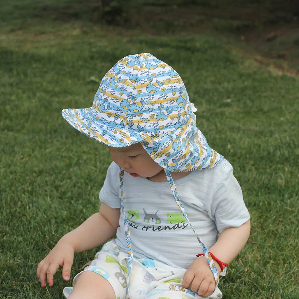 Adjustable Kids Bucket Hat – UV Protection Quick-Dry Cap for Beach Summer