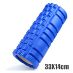 33cm Foam Yoga Massage Roller – Textured Grid Muscle Recovery for Gym Training