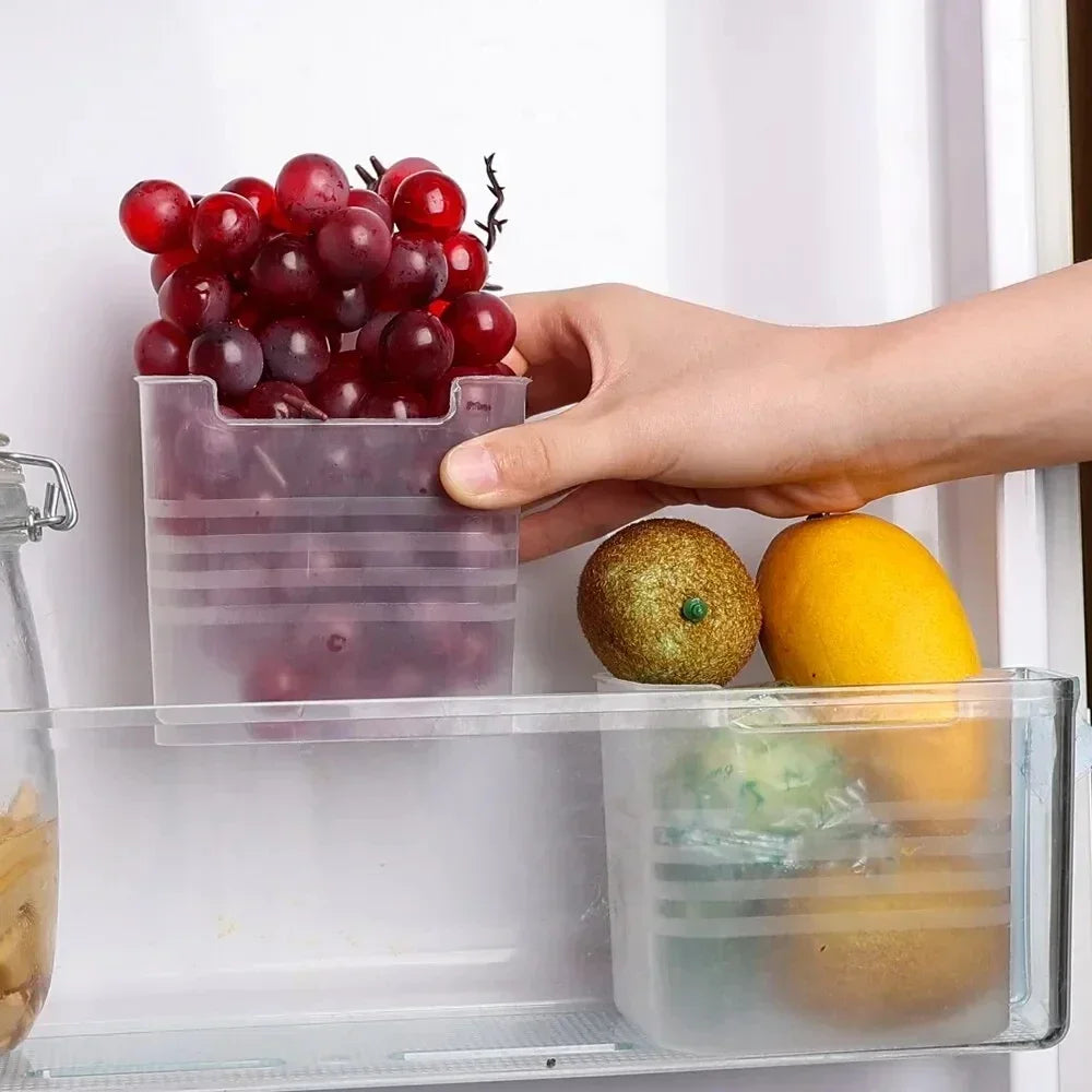 Refrigerator Food Storage Containers – Fresh Produce Organizer for Kitchen